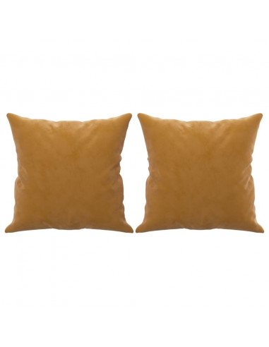 Cuscini Decorativi 2 pz Marrone 40x40 cm in Velluto