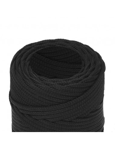 Corda Nautica Completamente Nera 2 mm 50 m in Polipropilene