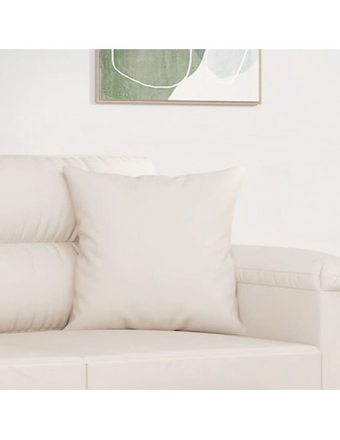 Cuscini Decorativi 2 pz beige 40x40 cm in Tessuto Microfibra