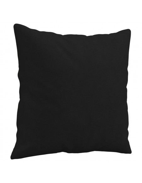 Cuscini Decorativi 2 pz Nero 40x40 cm in Tessuto Microfibra