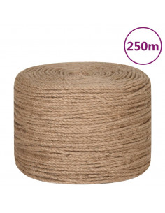 Corda in Juta Lunga 250 m Spessa 4 mm 2