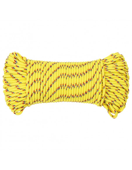 Corda Nautica Gialla 5 mm 100 m in Polipropilene