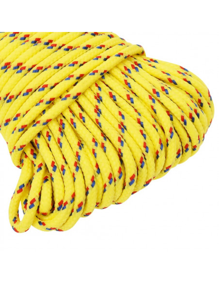 Corda Nautica Gialla 5 mm 100 m in Polipropilene