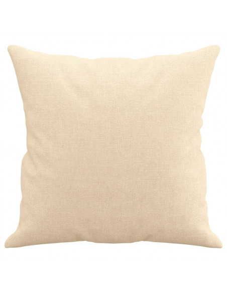 Cuscini Decorativi 2 pz Crema 40x40 cm in Tessuto