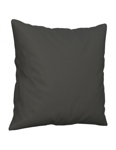 Cuscini Decorativi 2 pz Grigio Scuro 40x40cm Tessuto Microfibra