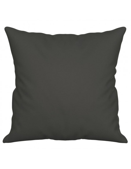 Cuscini Decorativi 2 pz Grigio Scuro 40x40cm Tessuto Microfibra