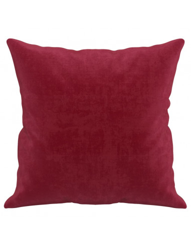 Cuscini Decorativi 2 pz Rosso Vino 40x40 cm in Velluto