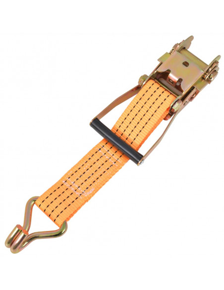 Cinghie d'Ancoraggio 10 pz a Cricchetto 2 T 8mx50mm Arancione