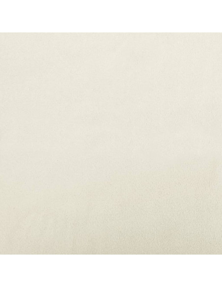 Cuscini Decorativi 2 pz Crema Ø15x50 cm in Velluto