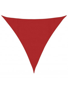 Vela Parasole 160 g/m² Rossa 4x4x4 m in HDPE 2