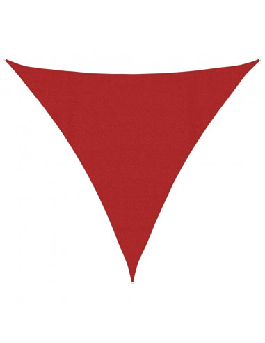 Vela Parasole 160 g/m² Rossa 4x4x4 m in HDPE