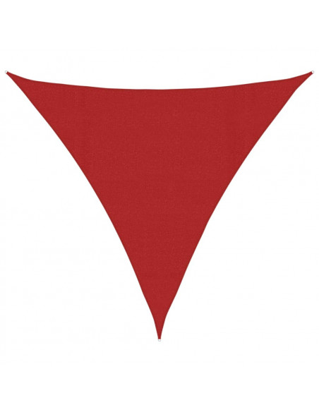 Vela Parasole 160 g/m² Rossa 4x4x4 m in HDPE