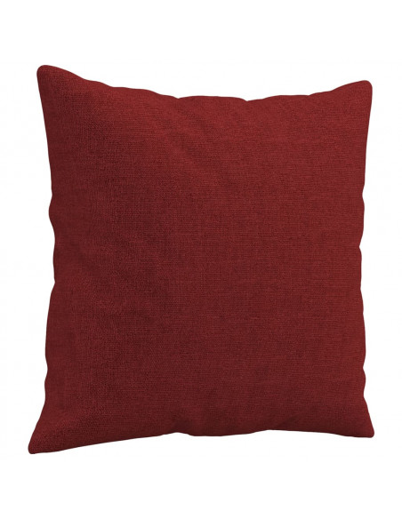 Cuscini Decorativi 2 pz Rosso Vino 40x40 cm in Tessuto