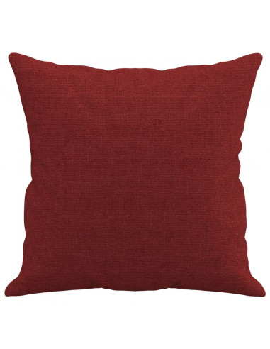 Cuscini Decorativi 2 pz Rosso Vino 40x40 cm in Tessuto