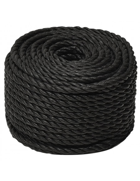 Corda da Lavoro Nera 12 mm 500 m in Polipropilene