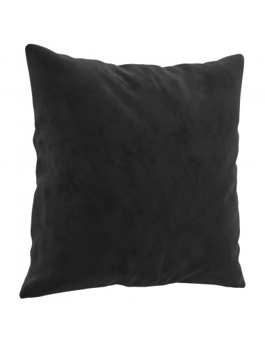 Cuscini Decorativi 2 pz Nero 40x40 cm in Velluto