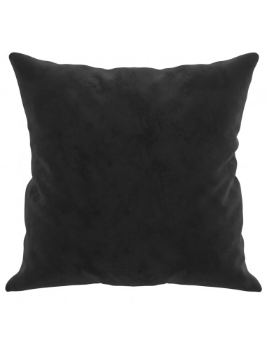Cuscini Decorativi 2 pz Nero 40x40 cm in Velluto