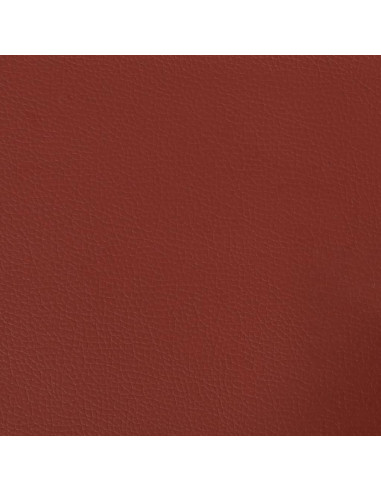 Cuscini Decorativi 2pz Rosso Vino 40x40 cm in Similpelle