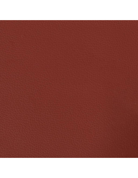 Cuscini Decorativi 2pz Rosso Vino 40x40 cm in Similpelle