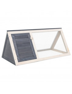 Conigliera in Legno Grigia 2