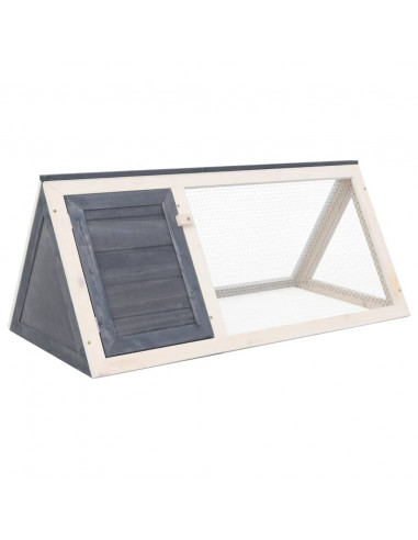 Conigliera in Legno Grigia