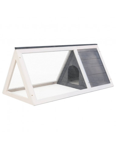 Conigliera in Legno Grigia