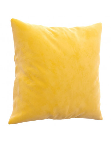 Cuscini Decorativi 2 pz Giallo 40x40 cm in Velluto