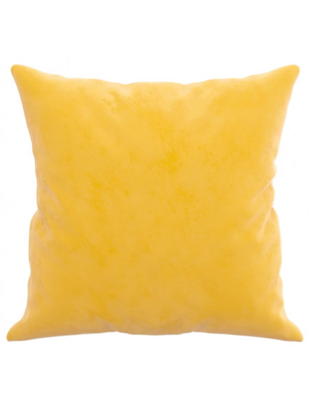 Cuscini Decorativi 2 pz Giallo 40x40 cm in Velluto