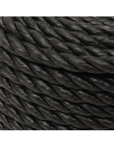 Corda da Lavoro Nera 12 mm 250 m in Polipropilene