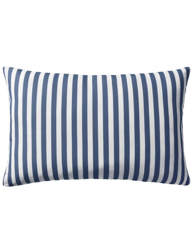 Cuscini da Esterno 2 pz Stampa a Righe 60x40 cm Blu