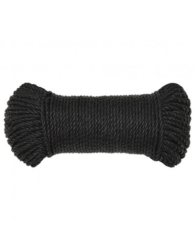 Corda da Lavoro Nera 3 mm 250 m in Polipropilene