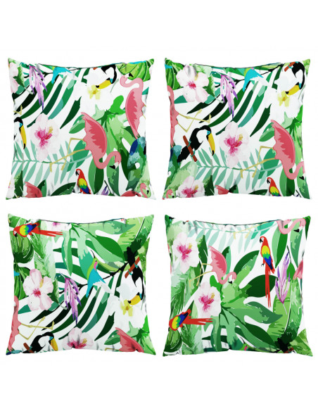 Cuscini Decorativi 4 pz Multicolore 50x50 cm in Tessuto