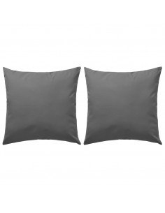Cuscini da Esterno 2 pz 45x45 cm Grigi