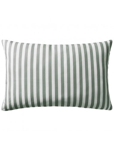 Cuscini da Esterno 2 pz Stampa a Righe 60x40 cm Grigi