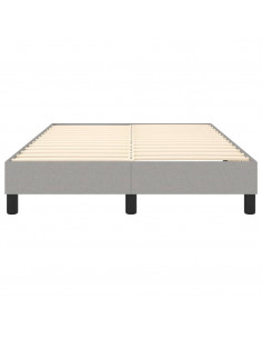 Giroletto a Molle Grigio Chiaro 120x200 cm in Tessuto