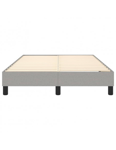 Giroletto a Molle Grigio Chiaro 120x200 cm in Tessuto