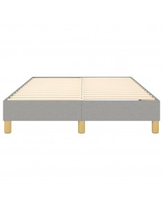 Giroletto a Molle Grigio Chiaro 120x200 cm in Tessuto