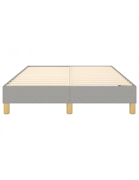 Giroletto a Molle Grigio Chiaro 120x200 cm in Tessuto