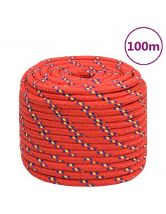 Corda Nautica Rossa 16 mm 100 m in Polipropilene 2