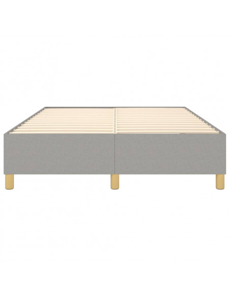 Giroletto a Molle Grigio Chiaro 140x190 cm in Tessuto