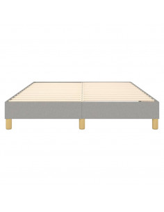 Giroletto a Molle Grigio Chiaro 140x190 cm in Tessuto