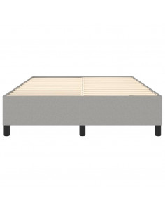 Giroletto a Molle Grigio Chiaro 140x200 cm in Tessuto