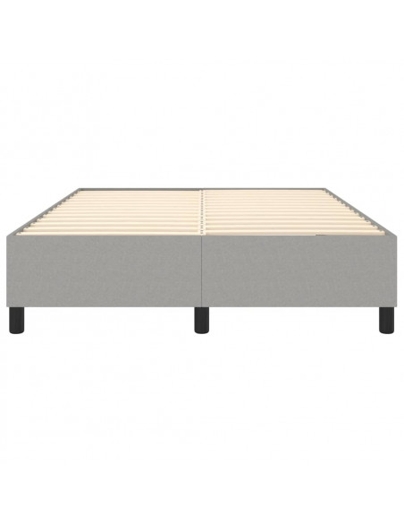 Giroletto a Molle Grigio Chiaro 140x200 cm in Tessuto