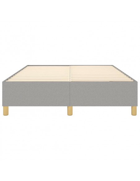 Giroletto a Molle Grigio Chiaro 140x200 cm in Tessuto