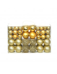 Set Palline di Natale 100 pz 3/4/6 cm Oro