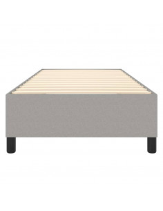 Giroletto a Molle Grigio Chiaro 80x200 cm in Tessuto