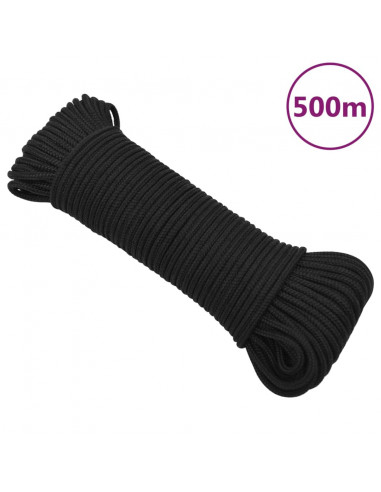 Corda per barca Completamente Nera 3 mm 500 m in Polipropilene