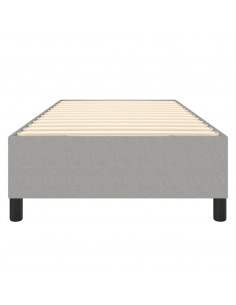 Giroletto a Molle Grigio Chiaro 90x190 cm in Tessuto