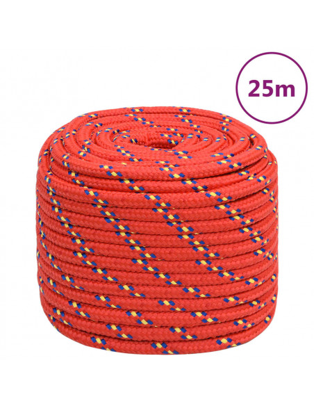 Corda per barca Rossa 16 mm 25 m in Polipropilene