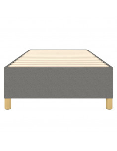 Giroletto a Molle Grigio Scuro 100x200 cm in Tessuto